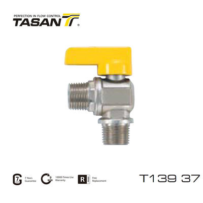 دسته آلومینیومی 1/2 اینچ X 1/2 اینچ شیر گاز برنجی شیر تاسان T139 37