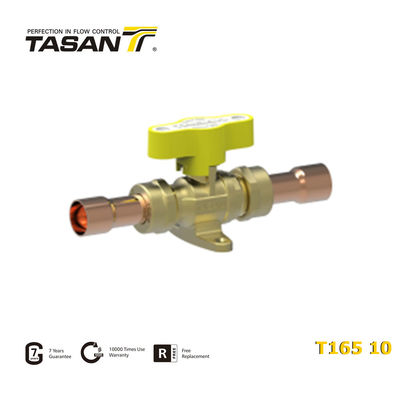 شیر گاز برنجی رزوه ای 72.5 Psi 5 بار با دسته آلومینیومی T T165 10