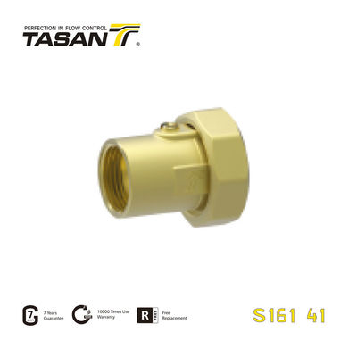 S161 41 شیر توپی برنجی پمپ آب شیر توپی PN40 زن X ماده